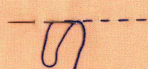 a step by step illustration of how to work algerian eye stitch