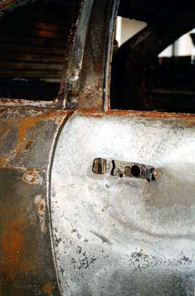 car after the fires