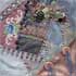 8 inch crazy quilt block embellished with hand embroidery