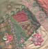 8 inch crazy quilt block embellished with hand embroidery