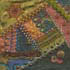 8 inch crazy quilt block embellished with hand embroidery